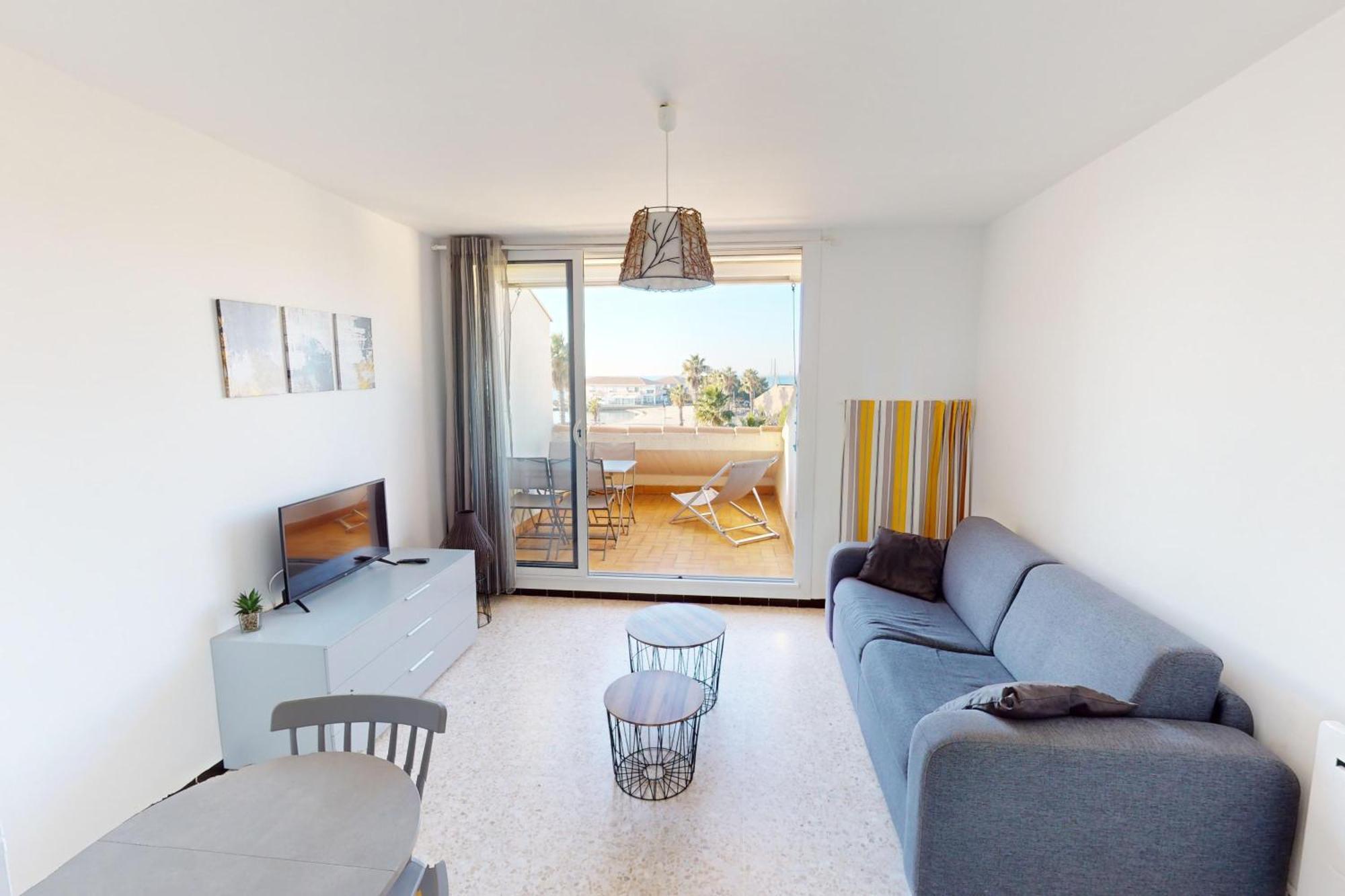 Appartement T2 Vue Plage Meze Proche Sete Eksteriør bilde